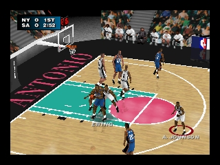 NBA Live 2000 (Europe) (En,Fr,De,Es) In game screenshot